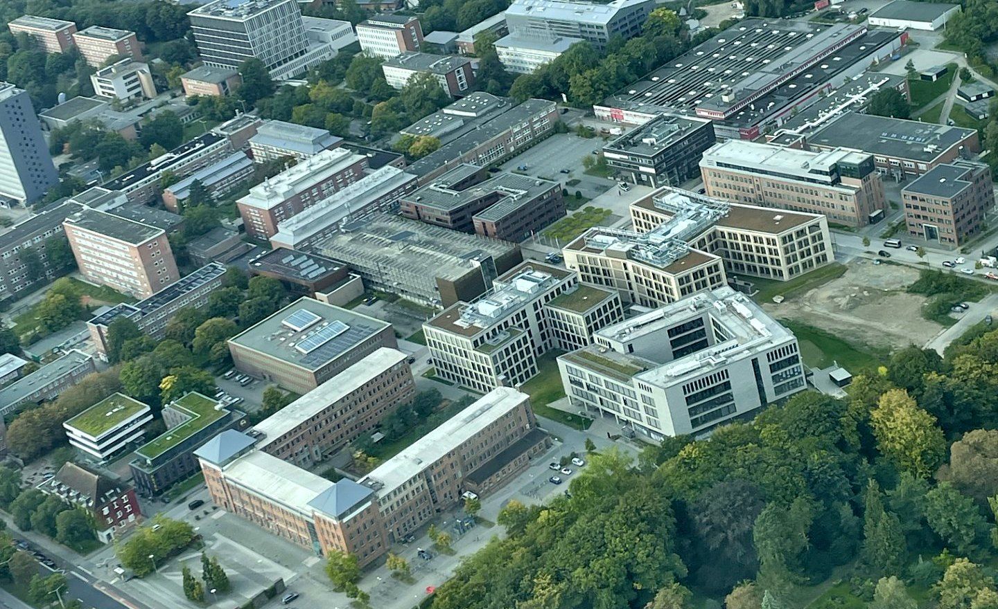 Luftbild des Wissenschaftsparks Kiel